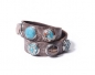 Preview: NOOSA Leder Armband doppelt, Schokobraun