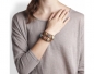 Preview: NOOSA Leder Armband doppelt, Tatu Natural