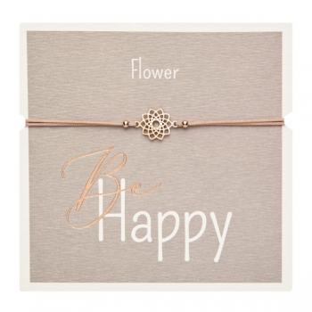 Armband BE HAPPY - Blume