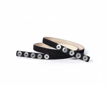 NOOSA Petite Gürtel  classic skinny schwarz 80cm