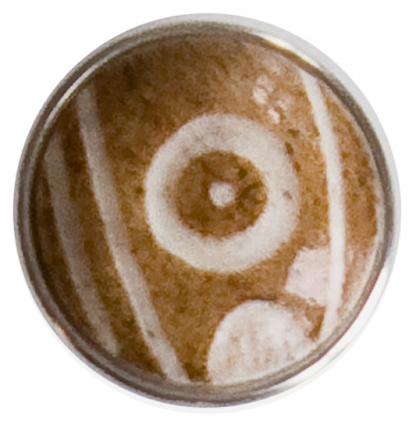 ONE EYED DZI-brown-bone