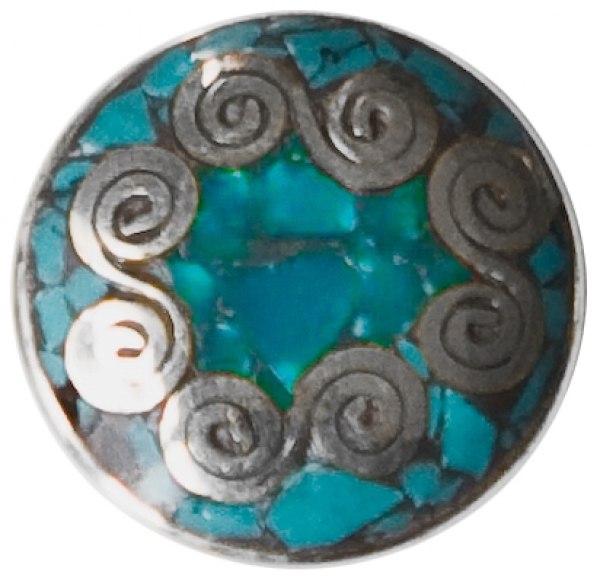 CHAKRA-turquoise-brass with tourquoise