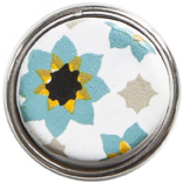 SOUK TILE-turquoise/white-ceramic