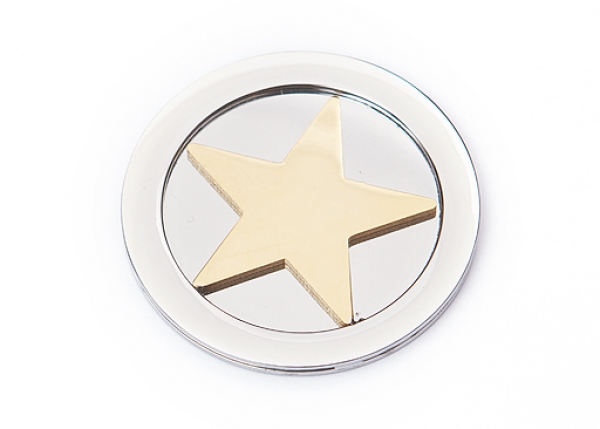 MiMoneda 3D Stern goldüberzogen