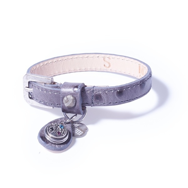 NOOSA Petite bracelet - Dot print - Grey - S