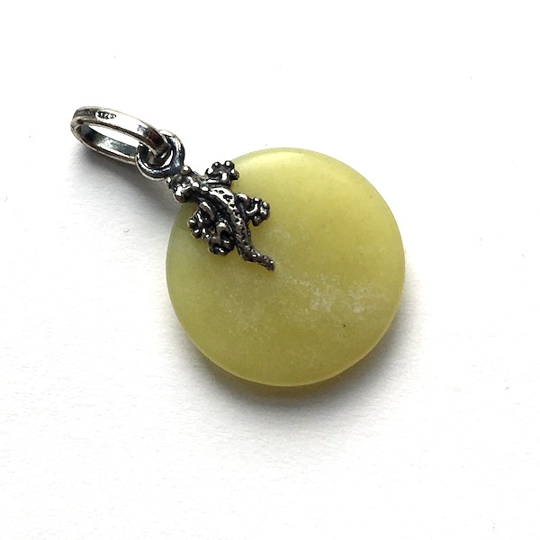 Raspini - Linse Quarz mit Gecko